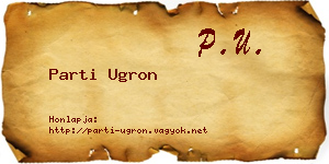 Parti Ugron névjegykártya